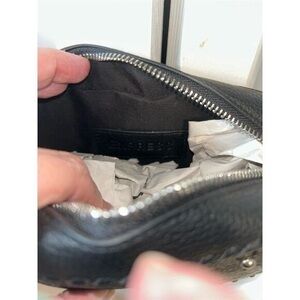 Express Black Crossbody Bag with Stud Accents